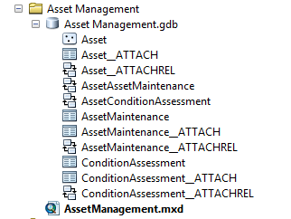 ArcMap Asset Management FCs